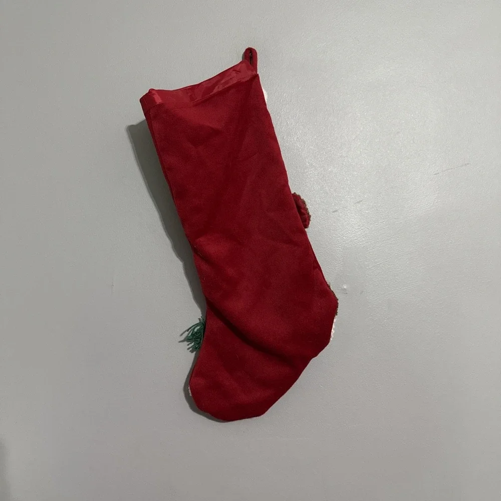 Festive Jingles and joy‎ Doggie Red Christmas Stocking Fast Free Shipping